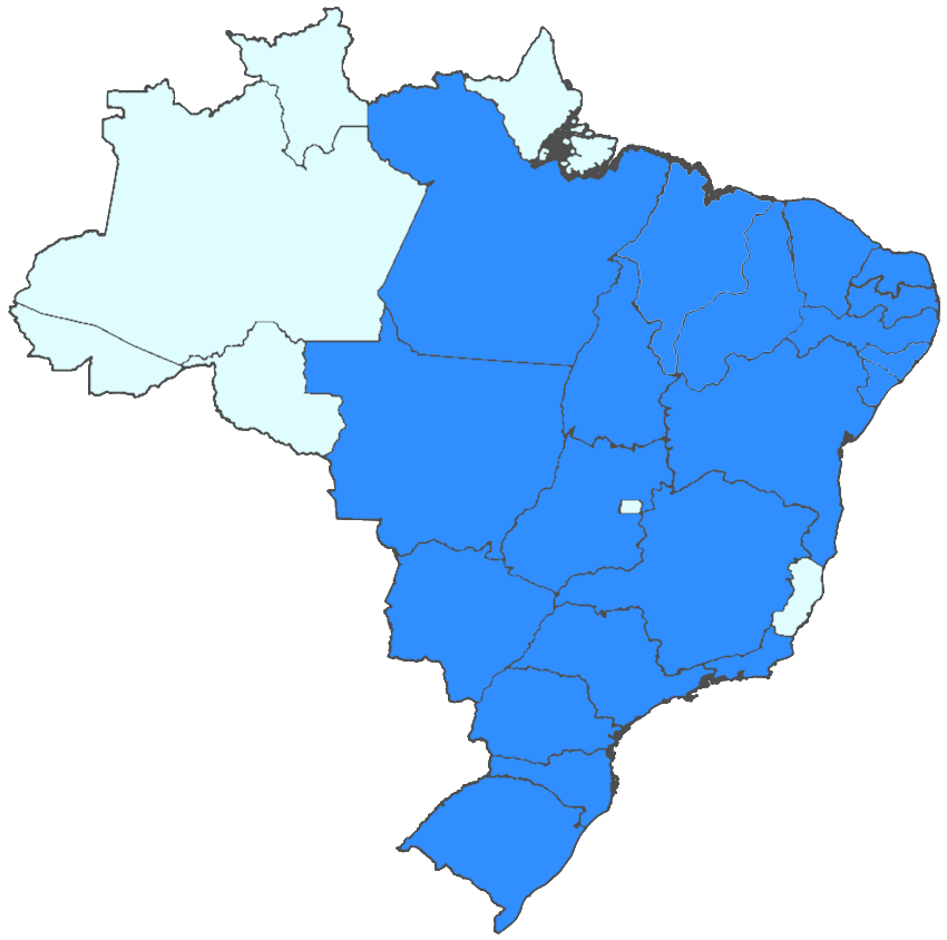 Mapa do Brasil onde atuamos